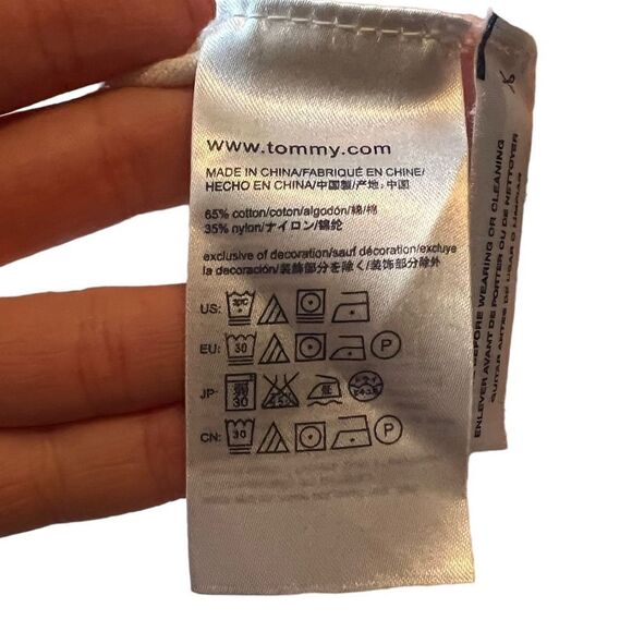 3 for $30! Tommy Hilfiger cotton blend striped v neck sweater - Picture 6 of 10